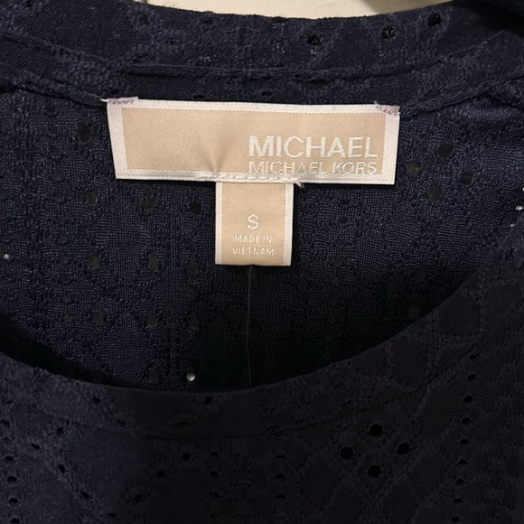 Michael Kors Eyelet Tie Shoulder Top - Picture 2 of 6